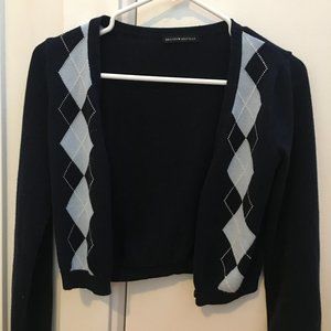 Brandy Melville argyle cardigan